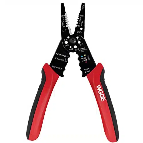 WGGE WG Professional inch Wire Stripperwire crimping tool, Wire Cutter, Wire Crimper, Cable Stripper, Wiring Tools and Multi Function Hand Tool.