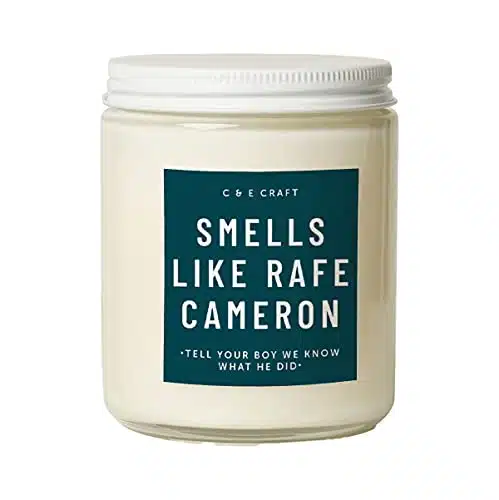 C&E Craft   Smells Like Rafe Cameron Candle   Mahogany Teakwood Scented Soy Wax Candle   Outer Banks Themed Candle