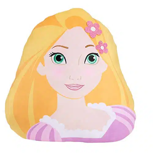 Disney Princess Character Head inch Plush Rapunzel, Tangled, Officially Licensed Kids Toys for Ages Up by Just Play