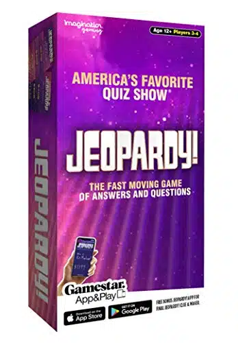 Jeopardy! The Fast Moving Game of Questions and Answers, Play at Home with Friends, Family, Remote Home Entertainment, Get Excited and Fired Up