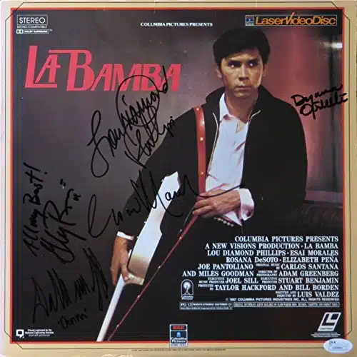La Bamba Cast Signed Autographed Laserdisc Cover Lou Diamond Phillips JSA U