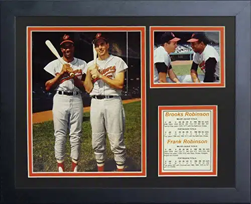 Legends Never Die Brooks Robinson and Frank Robinson Framed Photo Collage, x Inch