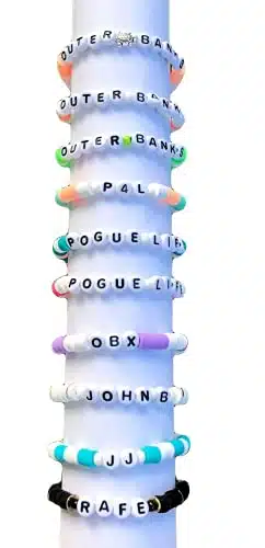 OUTER BANKS Heishi Beads Custom Bracelet or Anklet ~ Pogue Life   JJ Maybank   John B   PL   Rafe   PL   Sarah   Kiara   Pope ~ Round Clay Beads  to Bracelet Anklet or Choker Size