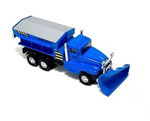 Playmaker Toys Diecast Snow Plow Trucks (Blue)