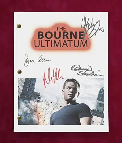 Bourne Ultimatum Script With Reproduction Signatures C