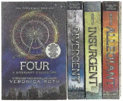 Divergent Series Four Book Paperback Box Set Divergent, Insurgent, Allegiant, Four