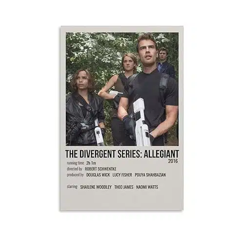 Movie The Divergent Series Allegiant Vintage Wall Art Canvas Print Poster Home Bathroom Bedroom Office Living Room Decor Canvas Poster Unframexinch(xcm)