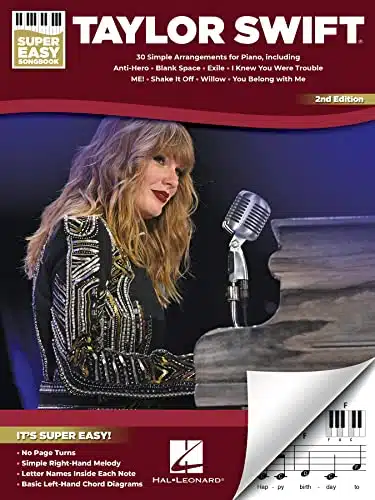 Taylor Swift   Super Easy Songbook   nd Edition Simple Arrangements for Piano with Lyrics