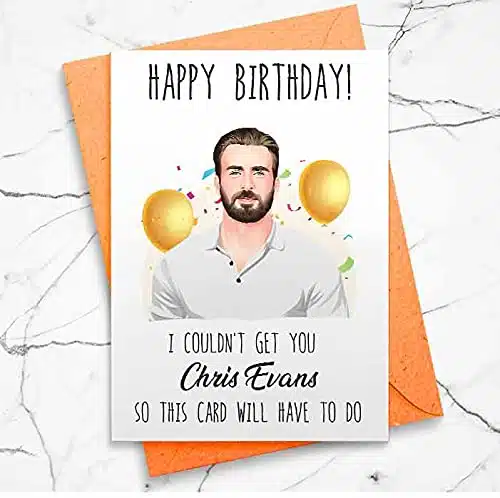 Chris Evans Birthday Card   Greeting Card, Birthday Card []